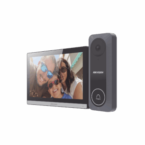 Kit de Videoportero Hibrido TurboHD con Pantalla LCD touch de 7″ Wi-Fi / Frente de Calle para Exterior de Policarbonato / 720p (1 Megapíxel )130° de Visión (Gran Angular) / Llamada a App Hik-Connect