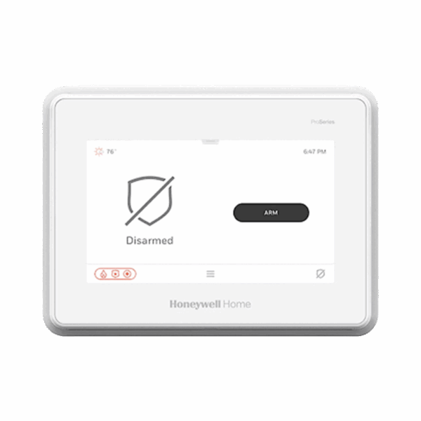 Sistema de Alarma con Pantalla Touch de 7" Compatible con sensores Inalambricos DSC, Bosh, 2GIG,ITI y Serie 5800 agregando el modulo PROTAKEOVER