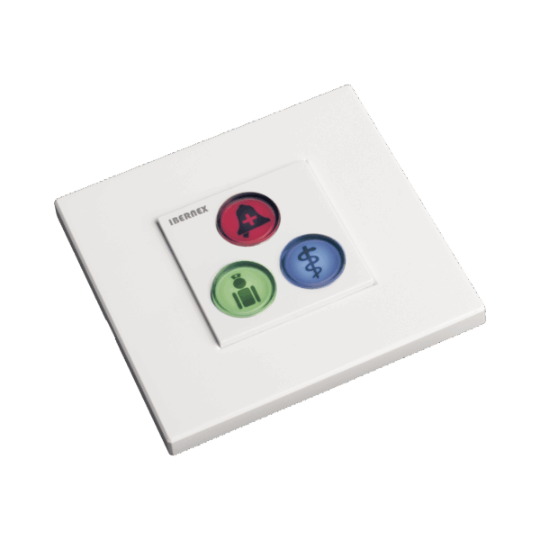 Modulo de 3 Botones iluminados / Alarma / Cancelar y Código Azul / BUS RS485 / Compatible con NX0019/B, NX1021 Y NX0015