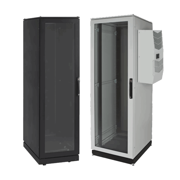 Gabinete de Telecomunicaciones ProLine V/D, 700 mm de Ancho, 800 mm de Profundidad, Compatible Con Aire Acondicionado Tipo G28, 42 UR, Color Gris Claro