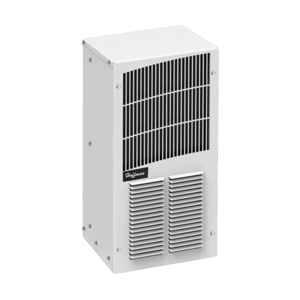 Aire Acondicionado Compacto Para Exterior, Uso en Gabinetes de Telecomunicaciones de Grado Industrial, Frío T20, 2000 BTU, 115 Vca, de Acero, Color Gris