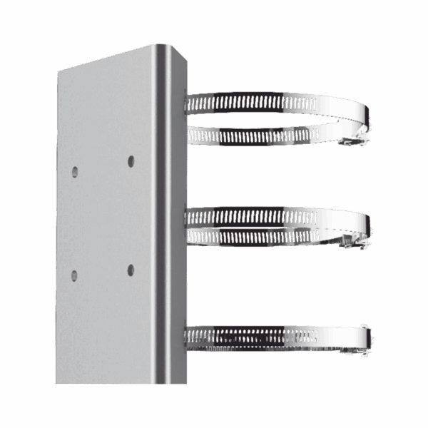 Montaje de Poste para PTZ / Acero Inoxidable / Compatible con PTZ HIKVISION