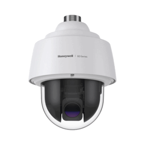 PTZ IP 2 Megapixel / 25X Zoom / 150 mts IR / Ultra Baja Iluminación / H.265 / IA (Filtro de Humanos y Vehiculos) / Merodeo / PoE+ / Exterior IP67 / IK10 / ONVIF / NDAA / Serie 35 / Honeywell Security