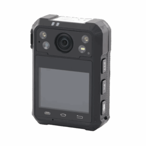 Body Camera Portátil / Grabación a 1920 × 1080p / Pantalla Frontal 1.77″ TFT / Conexión Remota 4G / WiFi / GPS / Fotos de Hasta 40 Megapixel / IP68 / H.265 / 128 GB de Almacenamiento / Microfono Integrado