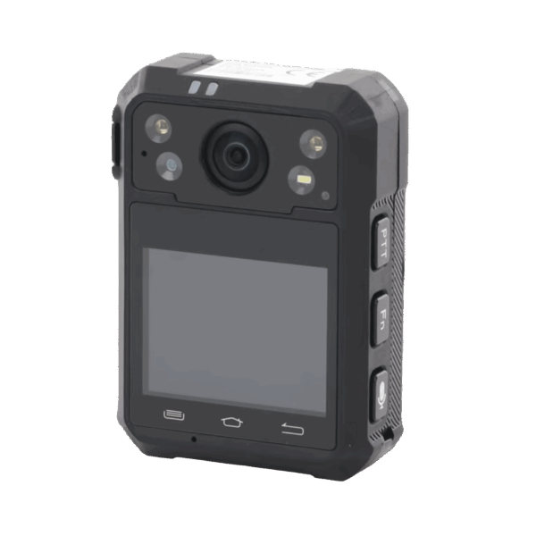 Body Camera Portátil / Grabación a 1920 × 1080p / Pantalla Frontal 1.77" TFT / Conexión Remota 4G / WiFi / GPS / Fotos de Hasta 40 Megapixel / IP68 / H.265 / 128 GB de Almacenamiento / Microfono Integrado