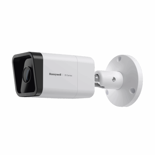 Bala IP 8 Megapixel / Lente Mot. 2.7 a 13.5 mm / 60 mts IR /  Ultra Baja Iluminación / IP67 / H.265 / IA (Filtro de Humanos y Vehiculos) / Merodeo / Conteo de Personas / PoE / Audio y Alarmas I/O / ONVIF / NDAA / Serie 35 / Honeywell Security