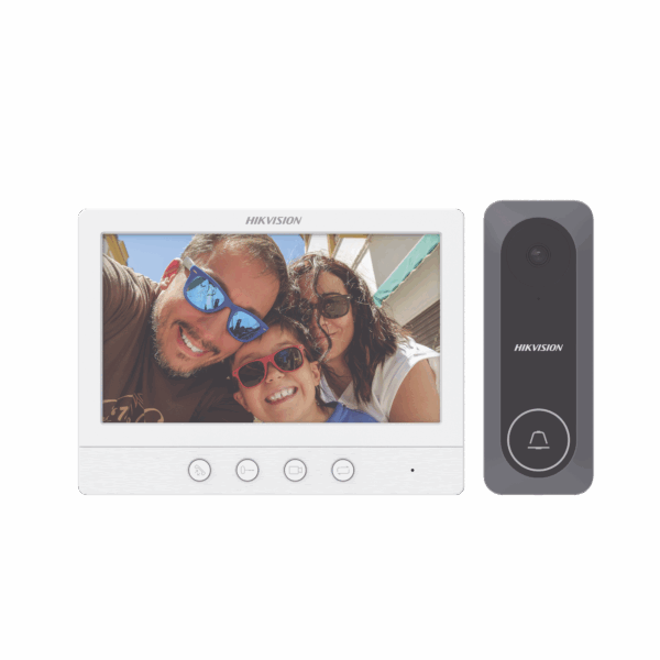 Kit de Videoportero TurboHD con Pantalla LCD a Color de 7" / Frente de Calle para Exterior de Policarbonato / 720p (1 Megapíxel )130° de Visión (Gran Angular)
