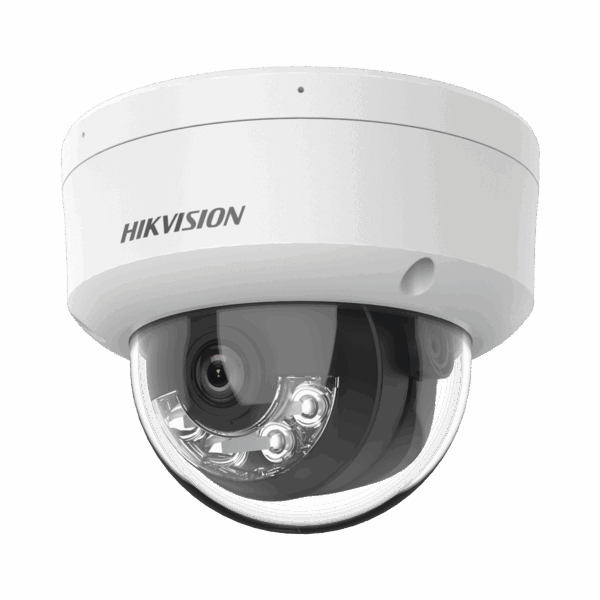 [Dual Light] Domo IP 6 Megapixel / Lente 2.8 mm / 30 mts IR + 30 mts Luz Blanca / Micrófono Integrado / Antivandálico IK08 / ACUSENSE Lite / Exterior IP67 / H.265 / PoE / ONVIF / Micro SD