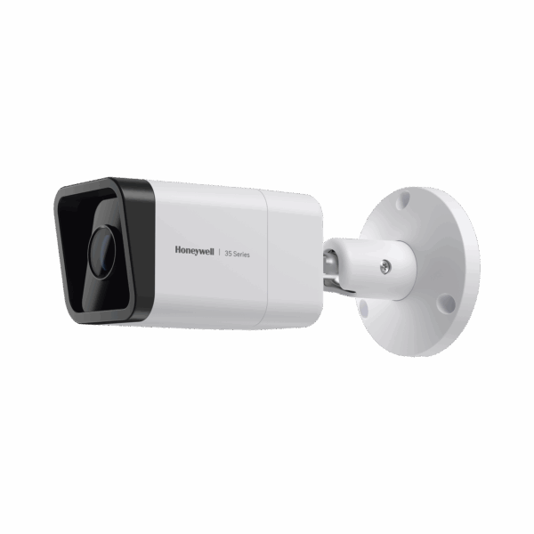 Bala IP 5 Megapixel / Lente Mot. 2.7 a 13.5 mm / 60 mts IR /  Ultra Baja Iluminación / IP67 / H.265 / IA (Filtro de Humanos y Vehiculos) / Merodeo / Conteo de Personas / PoE / Audio y Alarmas I/O / ONVIF / NDAA / Serie 35 / Honeywell Security