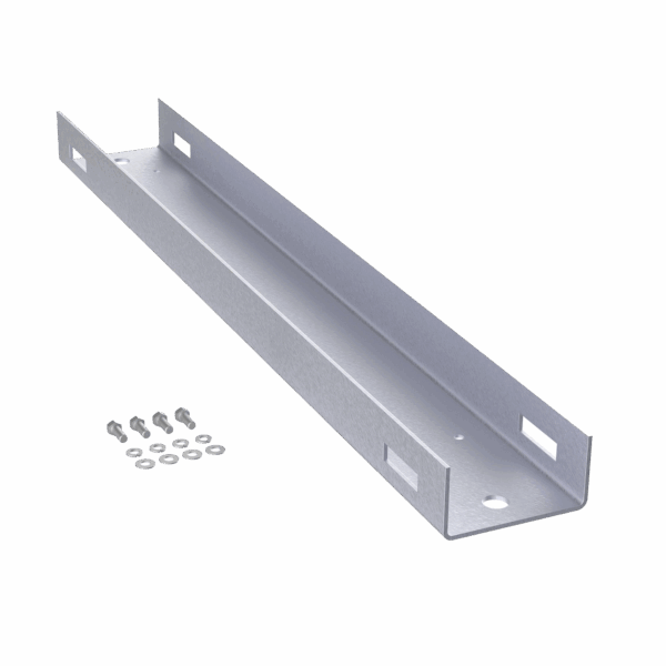 Montaje de Poste Para Gabinetes OSP ComLine de 1200 mm de alto (25 UR), De Aluminio, Color Negro