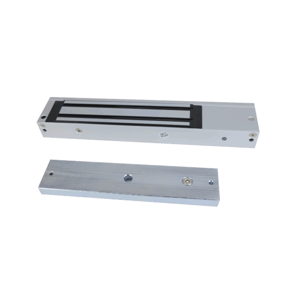 Chapa Magnética de 600 Lbs (272 Kg) / Montaje en Puerta Normal / Certificado CE /  Uso en Interior / Magnetismo Anti-residual