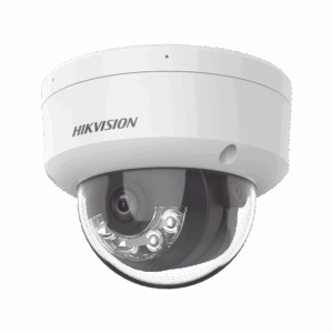 [Dual Light] Domo IP 2 Megapixel / Lente 2.8 mm / 30 mts IR + 20 mts Luz Blanca / Micrófono Integrado / Antivandálico IK08 / ACUSENSE Lite / Exterior IP67 / H.265 / PoE / ONVIF