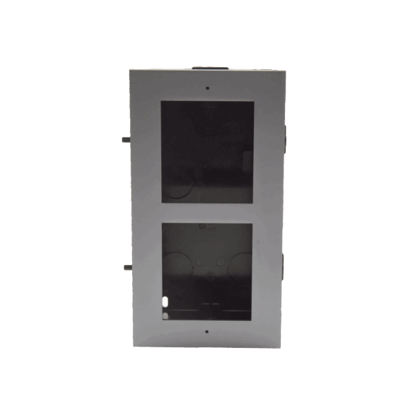 Base de 2 Espacios para EMPOTRAR Módulos de Videoporteros Hikvision
