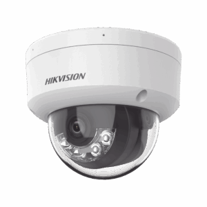 [Dual Light] Domo IP 2 Megapixel / Lente 2.8 mm / 30 mts IR + 30 mts Luz Blanca / Micrófono Integrado / Antivandálico IK08 / ACUSENSE Lite / Exterior IP67 / H.265 / PoE / ONVIF / Micro SD