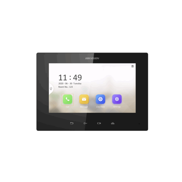 Monitor IP Lite TOUCH 7" para Videoportero IP / Vídeo en Vivo / PoE Estándar / Apertura Remota / Llamada Entre Monitores / Audio de dos vías