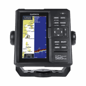 Ecosonda de pesca semi comercial con salida de 600 W, trabaja en frecuencia 50/77/200 kHz