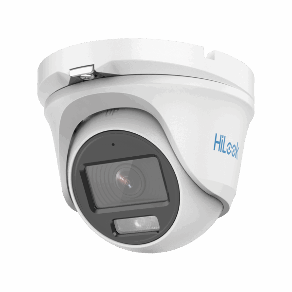 [ColorVu] Turret TURBOHD 1080p / Imagen a color 24/7 / Lente 2.8 mm / Micrófono Integrado / Luz Blanca 20 mts / IP66 / Metálica