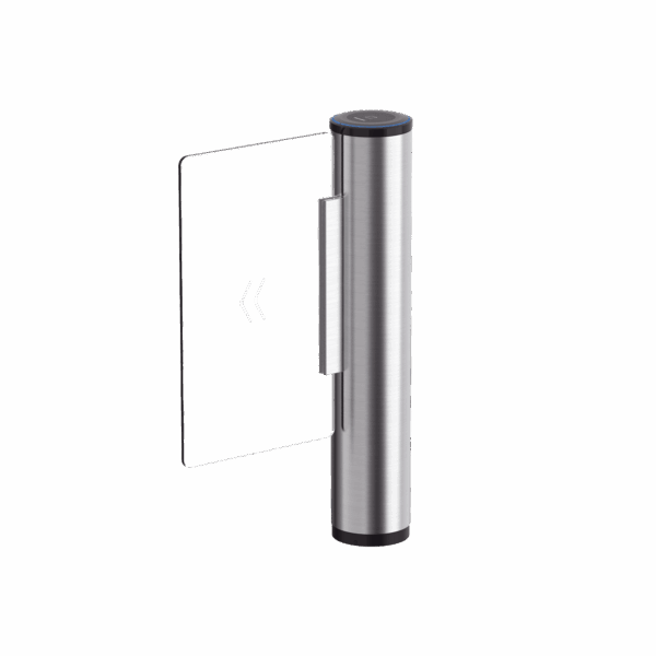 Puerta de Cortesia con Aleta de Acrílico (No incluida) de Alto Impacto / 90 cms ancho del carril / 6 MCBF / Acero Inoxidable SUS304 / Requiere aleta modelo DS-K3BC430LX-DP90/1