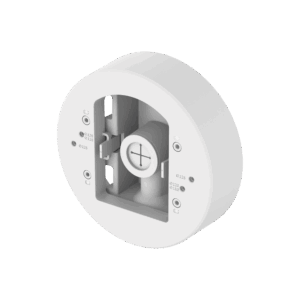 Montaje adaptador para instalacion en poste de camaras Domo y Bala serie X o P marca Hanwha