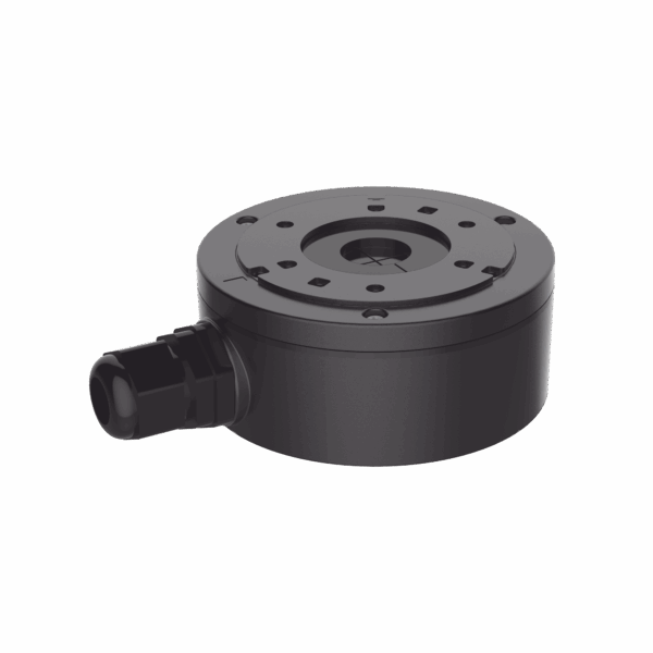 Caja de Conexión de Metal Color Negro / Exterior IP66 / Compatible con DS-2CD1043G2-LIUF/BLACK & DS-2CD2043G2-I(U)(BLACK)