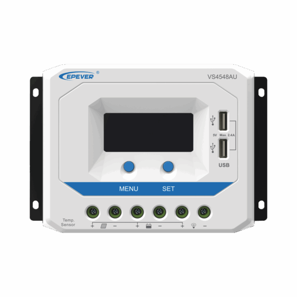 Controlador Solar de Carga PWM 12/24/36/48 V 45 A, Salida USB, con Display