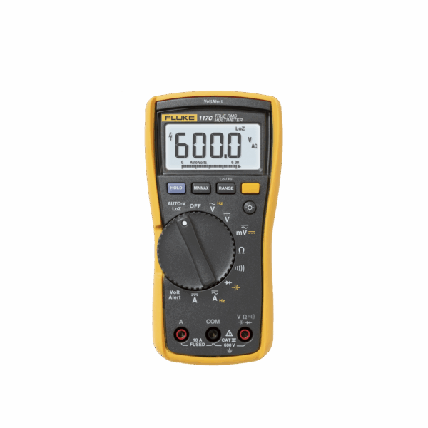 Multímetro Digital para Electricista, con Detector de Voltaje sin Contacto, Uso con Voltaje Máximo de 600 V, Pantalla LED Retroiluminada