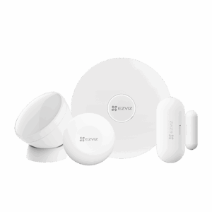 Kit de Alarma Inalambrico / Incluye: 1 Hub, 1 Sensor PIR, 1 Contacto Magnético y 1 Smart Boton / Configuración y Visualización por App Móvil EZVIZ / Protocolo Zigbee