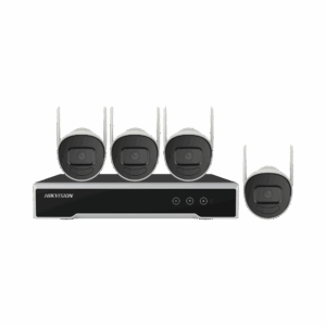 Kit IP Inalámbrico 1080p / NVR 4 Canales / 4 Cámaras Bala para Exterior / 1 HDD de 1 TB / Modo Repetidor