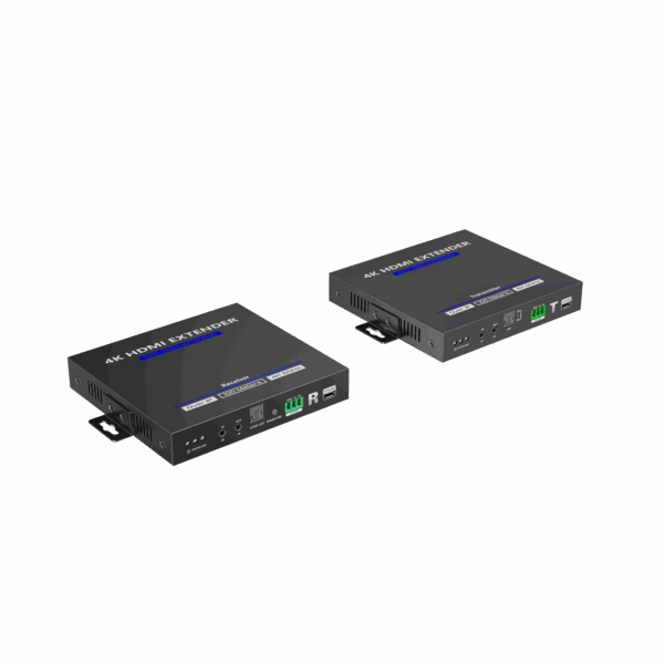 KIT EXTENSOR HDMI 4K@60HZ sobre IP GIGABIT / IPCOLOR / 100m en Conexión Uno a Uno /  Salida Loop / IR Bi-Direccional / RS232 / ARC / CERO LATENCIA / Soporta conexión Uno a Muchos/Switch en Cascada