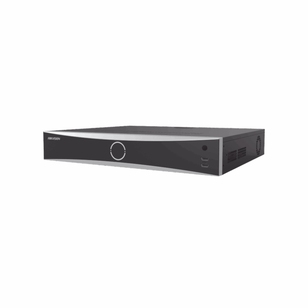 NVR 32 Megapíxel (8K) / 16 Canales IP / 16 Puertos PoE+ / ACUSENSE / ANPR / Conteo de Personas / Reconocimiento Facial  / 4 Bahías de Disco Duro / Soporta POS / Alarmas I/O