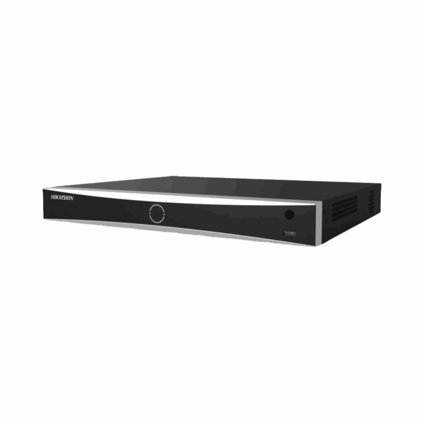 [Acusearch] NVR 12 Megapixel (4K) / 16 canales IP / AcuSense (Evita Falsas Alarmas) / Reconocimiento Facial / 2 Bahías de Disco Duro / HDMI en 4K / Sin Puertos PoE+ / Alarmas I/O