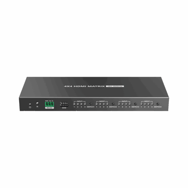 Matricial 4x4 HDMI | 4K@60Hz | Soporta HDR10 | Configuración EDID | Múltiples Modos de Conmutación