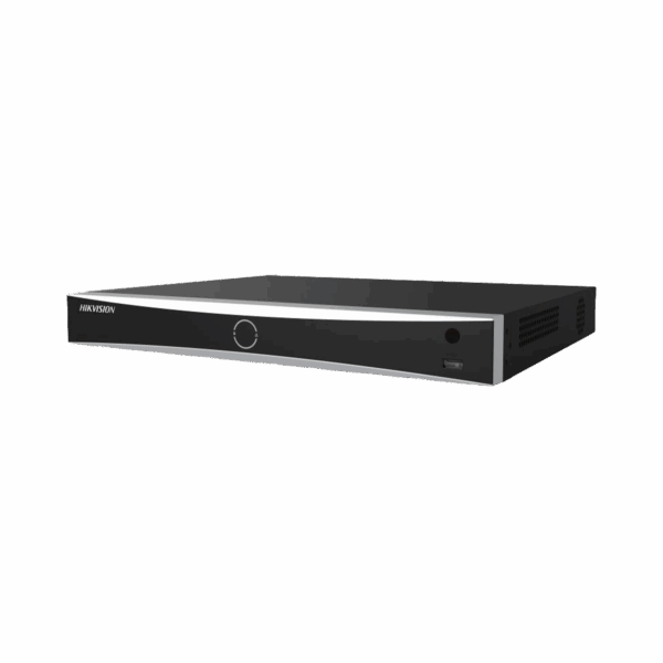 [Acusearch] NVR 12 Megapixel (4K) / 16 Canales IP / 16 Puertos PoE+ / Reconocimiento Facial / AcuSense (Evita Falsas Alarmas) / 2 Bahías de Disco Duro / Switch PoE 300 mts / HDMI en 4K / Alarmas I/O / 300 Metros PoE Modo Extendido