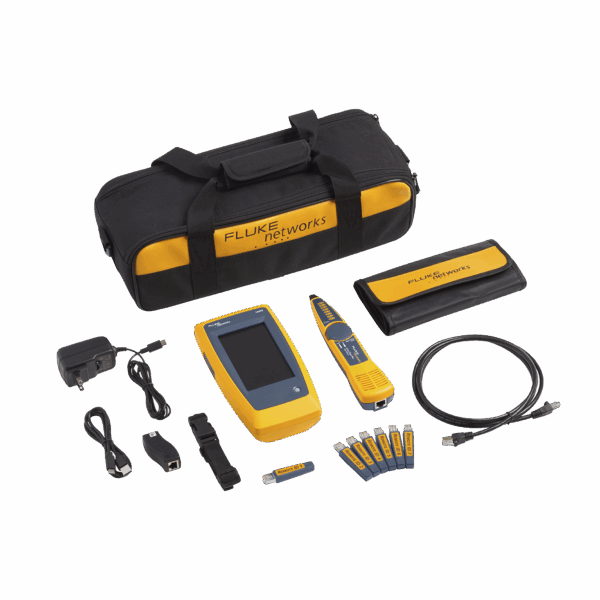 Kit Avanzado de Calificador de Red LinkIQ, Para Verificar Rendimiento de Cableado Hasta 10Gbps Basado en Frecuencia, con Pantalla Multitáctil a Color