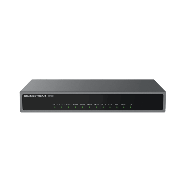 Gateway Analógico 8 FXO  (Conectar Lineas Analógicas) / 3 Perfiles SIP / 1 Puerto FXS / NAT de Alto Rendimiento / Soporte Lifeline / Fax T.38 / Cifrado AES / Failover SIP / Conferencia de Voz 3 Vías