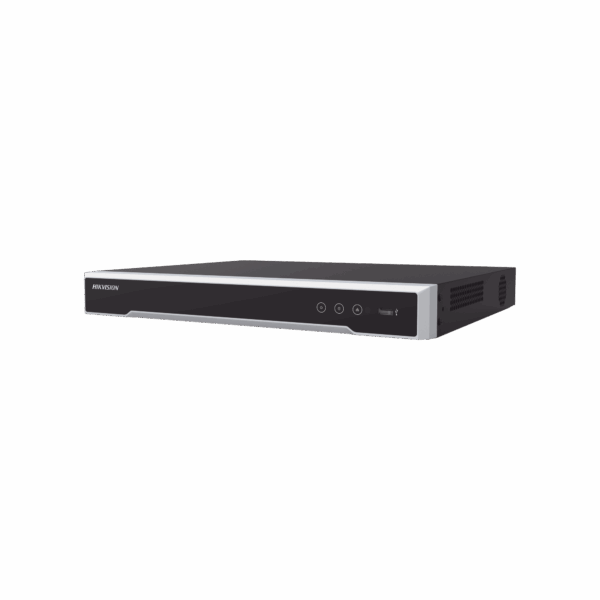 NVR 8 Megapixel (4K) (Compatible con Cámaras ACUSENSE) / 16 canales IP / 16 Puertos PoE+ / 2 Bahías de Disco Duro / Salida de Vídeo en 4K / 300 Metros PoE Modo Extendido