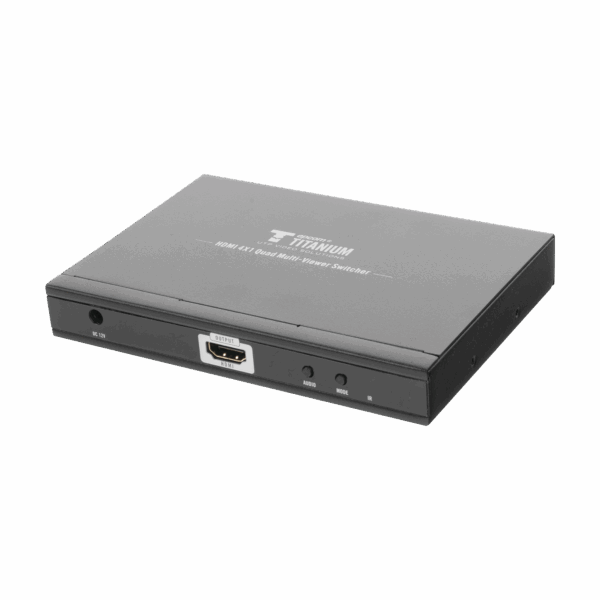 MATRICIAL DE VIDEO HDMI 4X1 (Divisor) / 4 Entradas a 1 Salida HDMI /  1080p @ 60Hz / Diferentes modos de Display / Pantalla completa, Modo Dual, Modo Quad / Conmutación por Botón o Control Remoto / Botón de Control de audio.