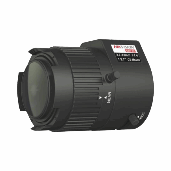Lente Varifocal 2.7 A 13 mm / Resolución 6 Megapixel / Iris Automático / Formato 1/2.7" / Compatible con Cámaras HIKVISION