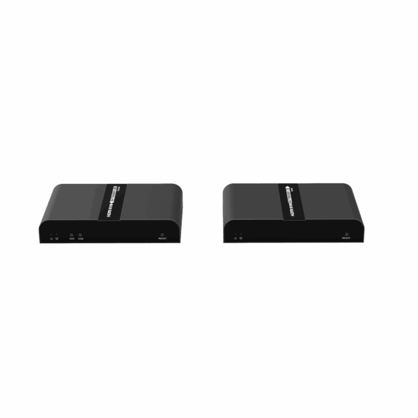 Kit extensor KVM (HDMI y USB 2.0) hasta 100 metros / Resolución 4K @ 30 Hz / Cat 6/6A/7 / CERO LATENCIA / Salida Loop / Soporta Switch Gigabit para control KVM múltiple / Soporta hasta 253