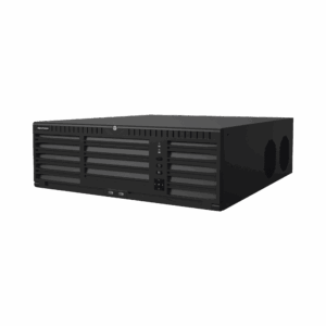 [Doble Poder de Decodificación] NVR 32 Megapixel (8K) / 128 Canales IP / AcuSense / ANPR / Conteo de Personas / 16 Bahías de Disco Duro / 2 Tarjetas de Red / Soporta RAID con Hot Swap / 2 HDMI en 8K / POS / Alarmas I/O  / Smart Search