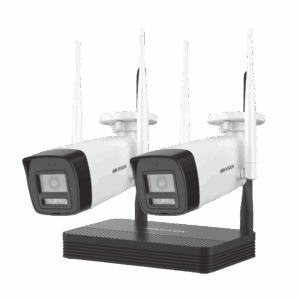 Kit IP Inalámbrico 4 Megapixel / NVS 4 Canales / 2 Cámaras Bala para Exterior con Lente 2.8 mm y Dual Light (30 mts IR + 30 mts Luz Blanca) / Audio Bidireccional (Micrófono y Bocina) / Soporta Micro SD de 512 GB