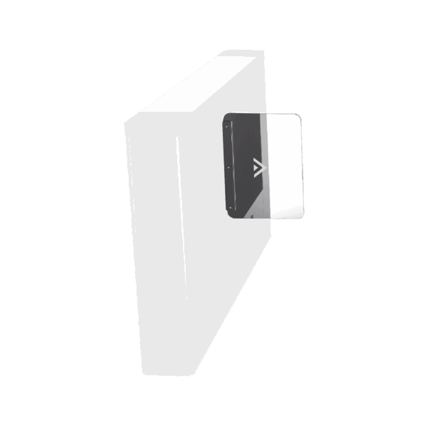 Aleta de Acrílico para formar  carriles de 90 cms en torniquetes Hikvision Series DS-K3B501 y DS-K3B601