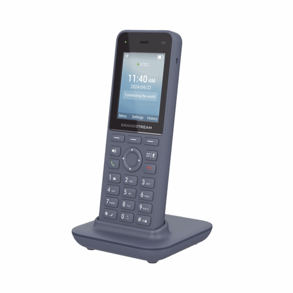 Teléfono IP inalámbrico Wi-Fi, Portátil, 3 cuentas SIP, 3 líneas, Voz HD, Bluetooth integrado, Puerto USB tipo C