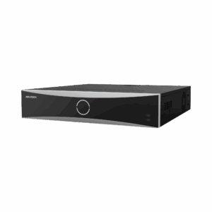NVR 12 Megapixel (4K) / 32 Canales IP / Reconocimiento Facial / AcuSense (Evita Falsas Alarmas) / 8 Bahías de Disco Duro /  2 HDMI en 4K / Alarmas I/O