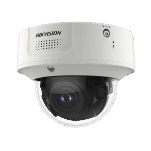 Domo IP 8 Megapixel / Lente Mot. 2.8 a 12 mm /  DARKFIGHTER / WDR 120 dB / IK10 / 30 mts IR / Conteo Facial / Detección Facial / Interior / PoE / Búsqueda por Atributos / Micrófono Integrado / Micro SD