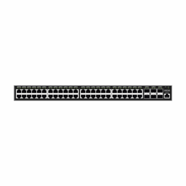 Switch Gigabit  Administrable / 48 puertos 10/100/1000 Mbps + 6 Puertos SFP+ / Compatible con GWN Cloud.