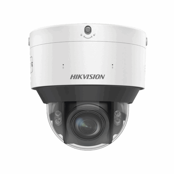 Domo IP 8 Megapixel / Lente Mot. 2.8 - 12 mm / Dual Light (30 mts IR + 30 mts Luz Blanca) / IK10 / IP67 / Reconocimiento Facial / WDR 140 dB / DeepinView / Búsqueda por Atributos / Heat Map / ACUSENSE / DARKFIGHTER S / Audio de Dos Vías