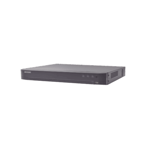 DVR 8 Canales TURBOHD + 8 Canales IP / 8 Megapixel (4K) / Audio de dos vías por Coaxitron / ACUSENSE / Reconocimiento Facial / 1 Bahía de Disco Duro / Salida de Video en 4K / H.265+