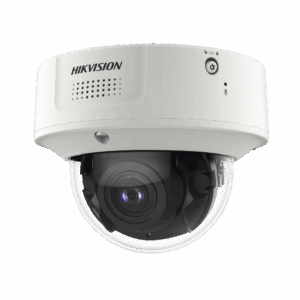 Domo IP 4 Megapixel / Lente Mot. 2.8 a 12 mm / 40 mts IR EXIR / IK10 / IP67 / H.265+ / WDR 140 dB / Captura Facial / DeepinView / Búsqueda por Atributos / 2 Micrófonos Integrados / Micro SD