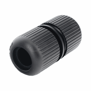 Protector para Exterior IP68 / Adaptador para el Conector Tipo Plug (12 Vcc) en Cámaras epcom / Color Negro / HIKVISION / HiLook